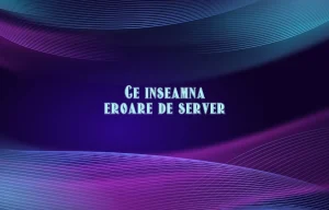ce inseamna eroare de server