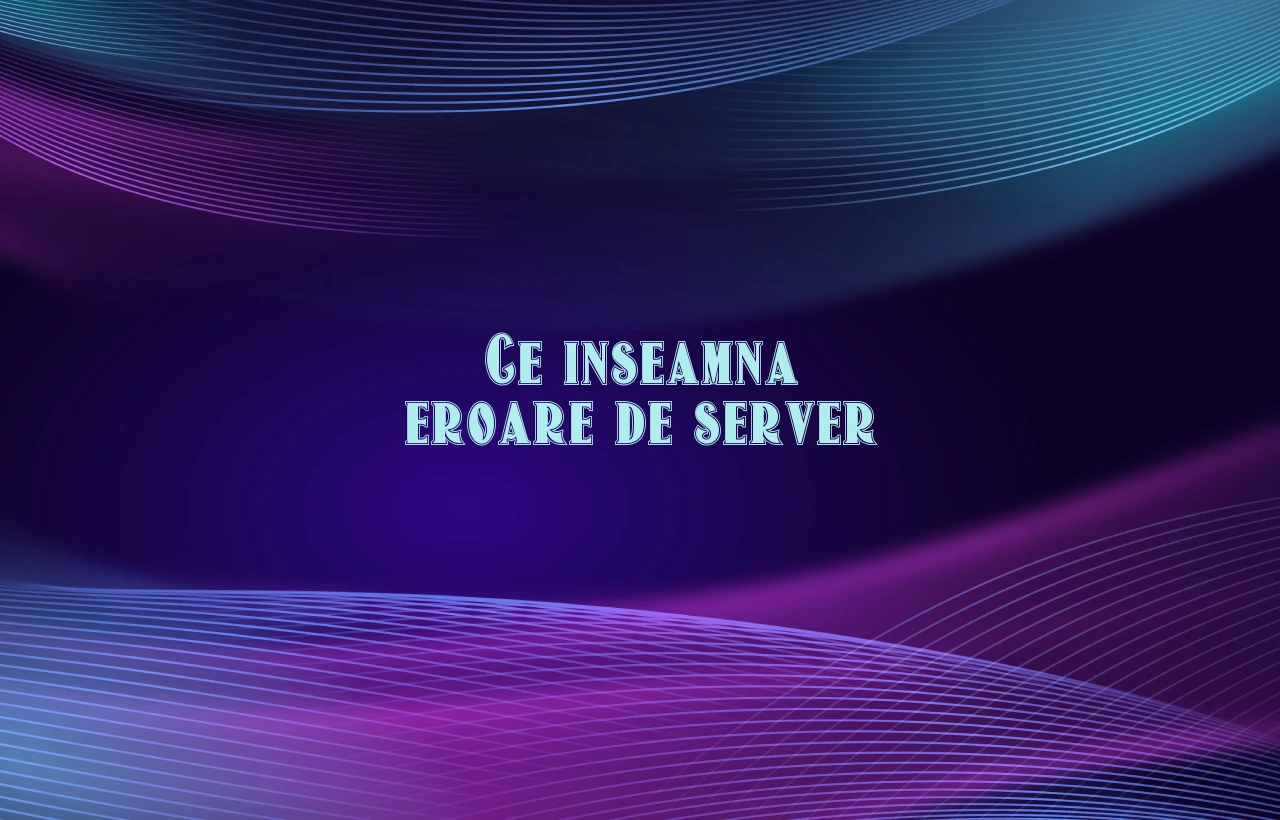 ce inseamna eroare de server