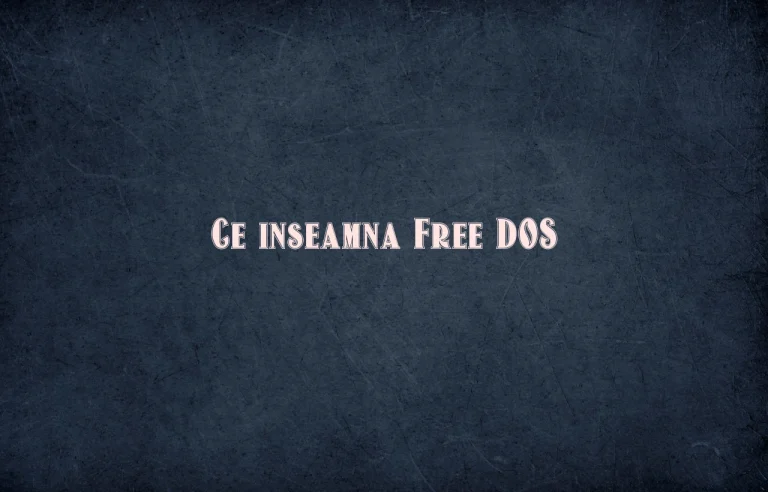 ce inseamna free dos